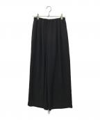 ENFOLDエンフォルド）の古着「リラックスゴムワイドトラウザー」｜ブラック