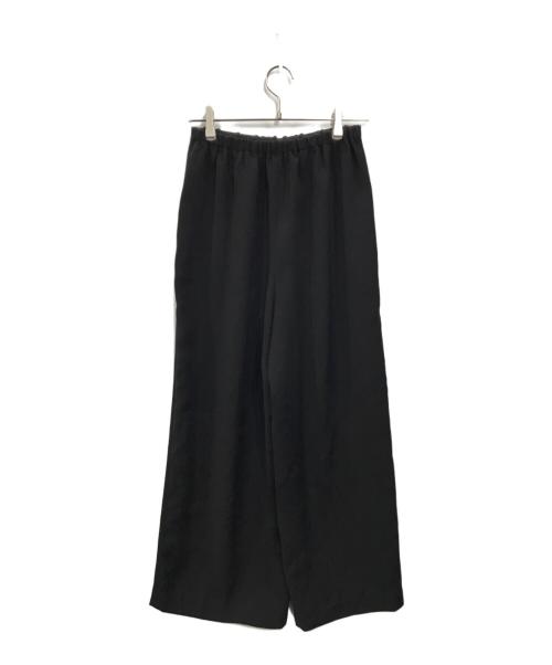 ENFOLD（エンフォルド）ENFOLD (エンフォルド) リラックスゴムワイドトラウザー ブラック サイズ:Sの古着・服飾アイテム
