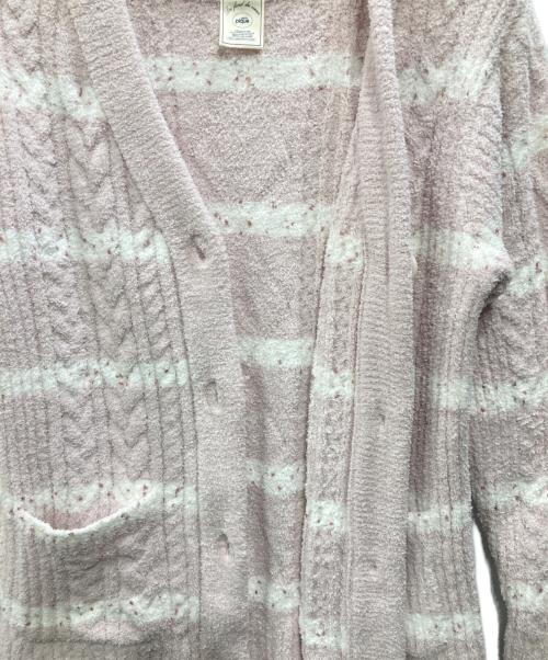 gelato pique（ジェラートピケ）gelato pique (ジェラートピケ) ボーダーアランカーディガン ピンク サイズ:ONE SIZEの古着・服飾アイテム