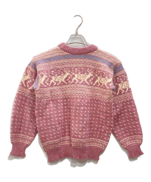 L.L.Bean（エルエルビーン）L.L.Bean (エルエルビーン) バーズアイニット ピンク サイズ:表記なしの古着・服飾アイテム