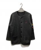 PAPASパパス）の古着「ウールカーディガン」｜グレー