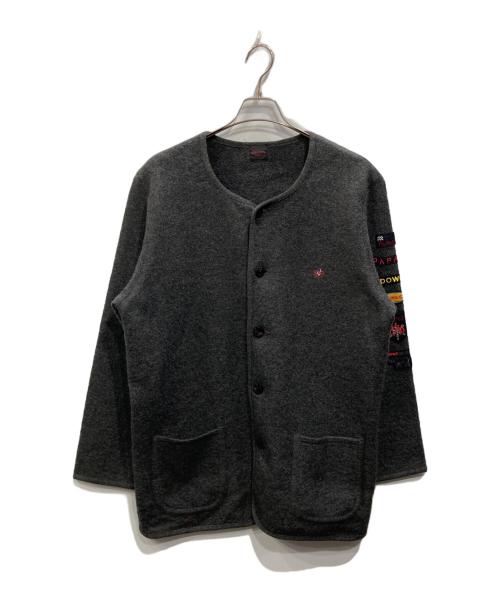 PAPAS（パパス）PAPAS (パパス) ウールカーディガン グレー サイズ:Lの古着・服飾アイテム