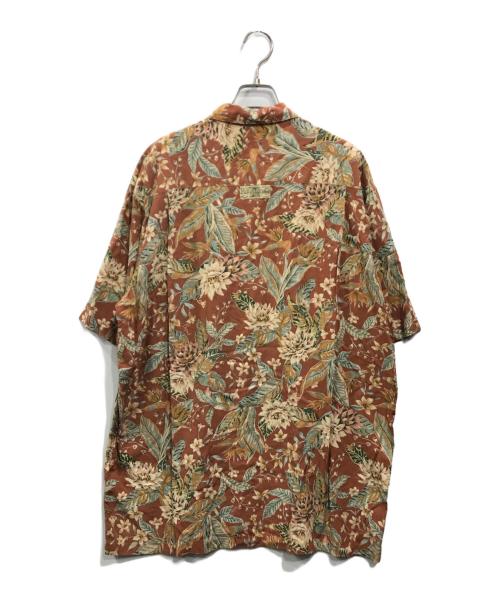 PAPAS（パパス）PAPAS (パパス) アロハシャツ ブラウン サイズ:Lの古着・服飾アイテム