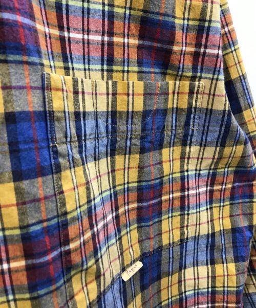 PAPAS（パパス）PAPAS (パパス) チェックシャツ マルチカラー サイズ:Lの古着・服飾アイテム