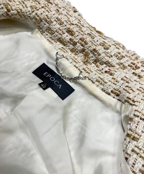 EPOCA（エポカ）EPOCA (エポカ) ツイードコート アイボリー サイズ:40の古着・服飾アイテム