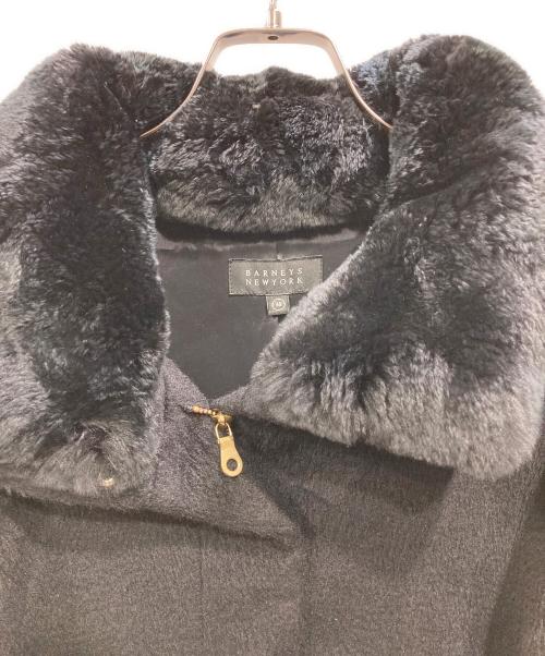 BARNEYS NEWYORK（バーニーズ・ニューヨーク）BARNEYS NEWYORK (バーニーズ・ニューヨーク) アルパカ混コート ブラック サイズ:38の古着・服飾アイテム
