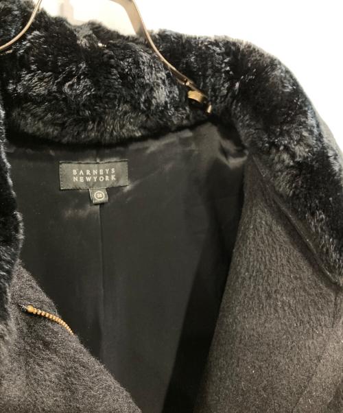 BARNEYS NEWYORK（バーニーズ・ニューヨーク）BARNEYS NEWYORK (バーニーズ・ニューヨーク) アルパカ混コート ブラック サイズ:38の古着・服飾アイテム