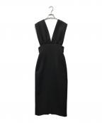 Whim Gazetteウィムガゼット）の古着「Vジャンスカワンピース」｜ブラック
