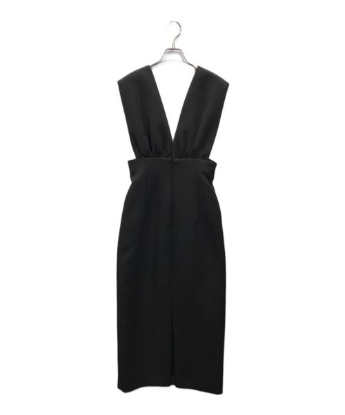 Whim Gazette（ウィムガゼット）Whim Gazette (ウィムガゼット) Vジャンスカワンピース ブラック サイズ:36の古着・服飾アイテム