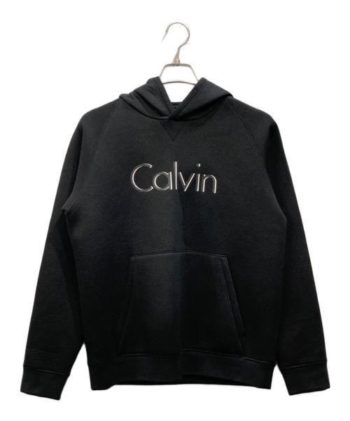 Calvin Klein platinum（カルバンクラインプラチナム）Calvin Klein PLATINUM (カルバンクラインプラチナム) ダンボールパーカー ブラック サイズ:Mの古着・服飾アイテム