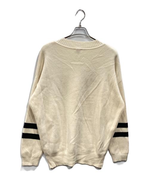 Spick and Span（スピック＆スパン）Spick and Span (スピックアンドスパン) ラインVプルオーバー アイボリー サイズ:Fの古着・服飾アイテム