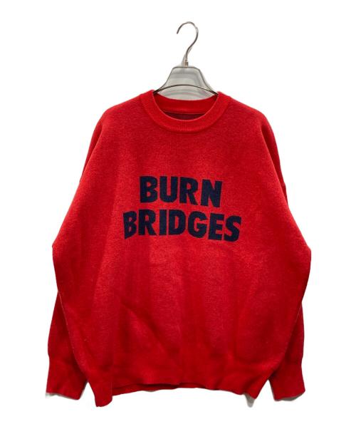 Spick and Span（スピック＆スパン）Spick and Span (スピックアンドスパン) ダブルジャガードロゴニット レッド サイズ:表記なしの古着・服飾アイテム