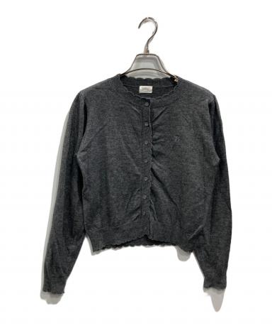 popupストア購入　正規品　Bibiy. ビビィ　カーディガン　セーター 中古・古着通販】Bibiy. (ビビィ) ロゴ刺繍ニットカーディガン グレー