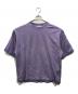 MAISON SPECIAL（メゾンスペシャル）の古着「Embroidery Damage Over-Dye Crew Neck T-Shirts」｜バイオレット