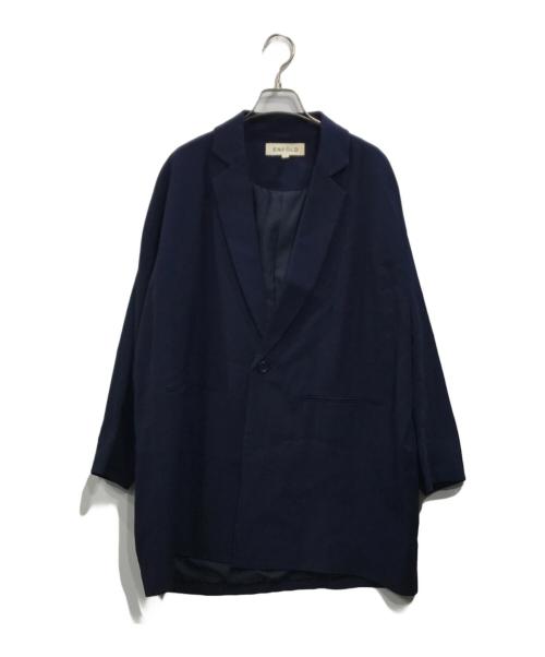 ENFOLD（エンフォルド）ENFOLD (エンフォルド) テーラードジャケット ネイビー サイズ:Ｓの古着・服飾アイテム