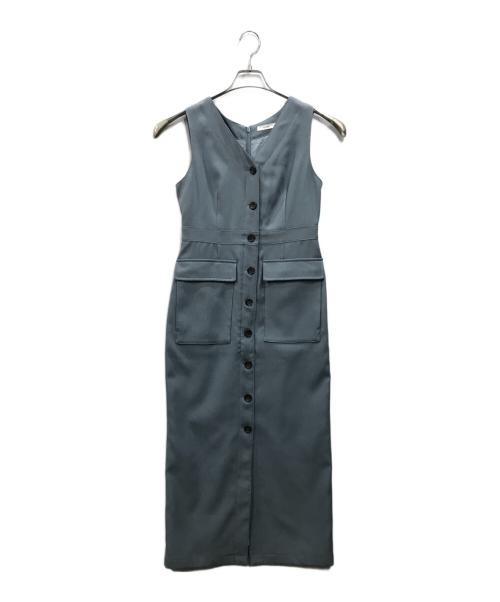 CLANE（クラネ）CLANE (クラネ) LADY MILITARY ONEPIECE ブルー サイズ:Sの古着・服飾アイテム