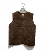 coldbreakerコールドブレーカー）の古着「ウールボアベスト」｜ブラウン
