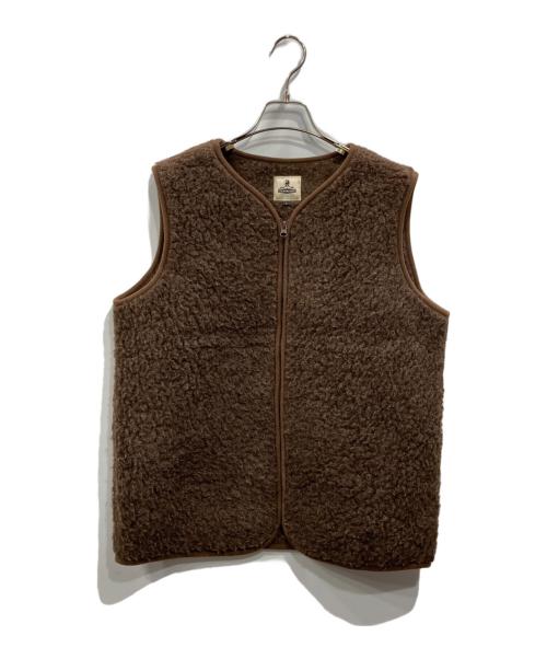 coldbreaker（コールドブレーカー）COLDBREAKER (コールドブレーカー) ウールボアベスト ブラウン サイズ:Mの古着・服飾アイテム
