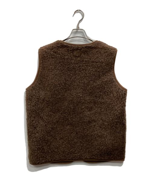 coldbreaker（コールドブレーカー）COLDBREAKER (コールドブレーカー) ウールボアベスト ブラウン サイズ:Mの古着・服飾アイテム