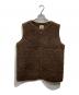 COLDBREAKER（コールドブレーカー）の古着「ウールボアベスト」｜ブラウン