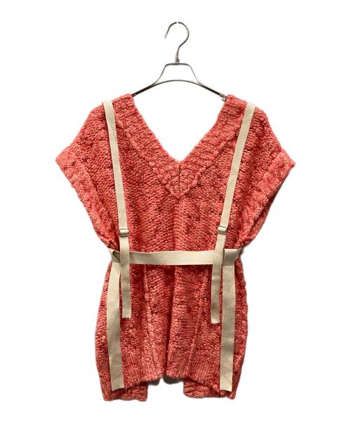 IRENE（アイレネ）IRENE (アイレネ) Fipoas Knit Vest レッド サイズ:36の古着・服飾アイテム