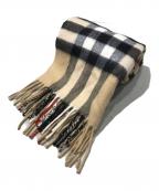 BURBERRYバーバリー）の古着「ノバチェックカシミヤストール」｜ベージュ