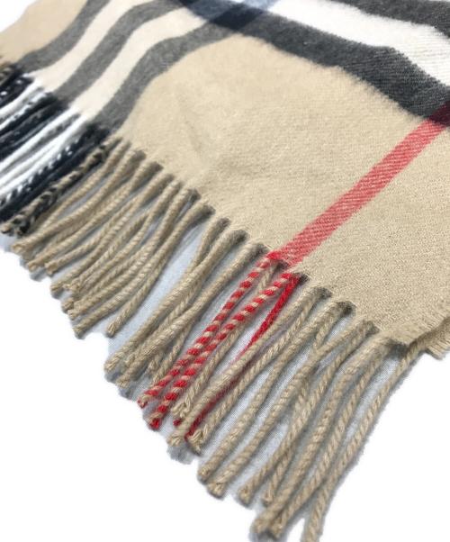 BURBERRY（バーバリー）BURBERRY (バーバリー) ノバチェックカシミヤストール ベージュの古着・服飾アイテム