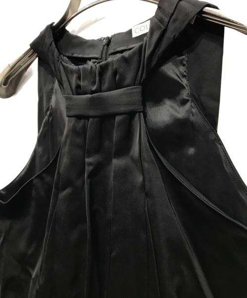 COLUMN（コラム）COLUMN (コラム) ウールサテンホルタネックブラウス ブラック サイズ:Sの古着・服飾アイテム