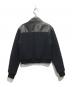 T by ALEXANDER WANG (ティーバイアレキサンダーワン) レザー切替ツイードジャケット ブラック×ネイビー サイズ:XS：15000円