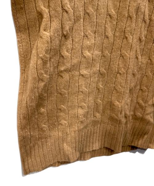 POLO RALPH LAUREN（ポロ・ラルフローレン）POLO RALPH LAUREN (ポロ・ラルフローレン) カシミヤ混ケーブルニット ベージュ サイズ:SIZE Mの古着・服飾アイテム