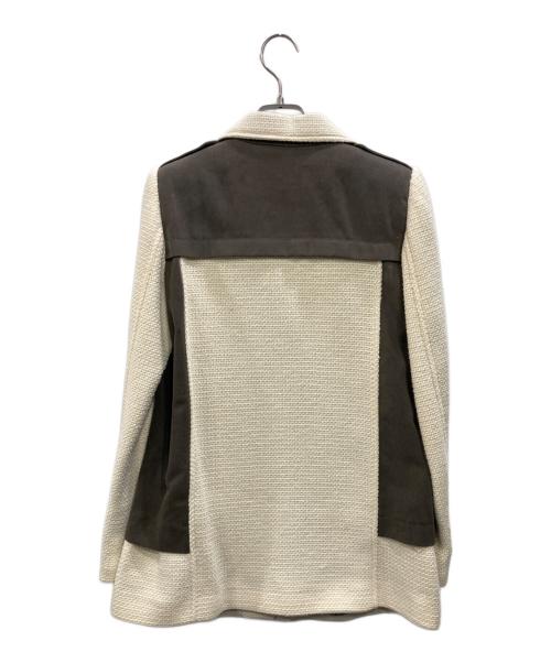 ZARA（ザラ）ZARA (ザラ) 切替ライダースジャケット グレー×ベージュ サイズ:XS 未使用品の古着・服飾アイテム