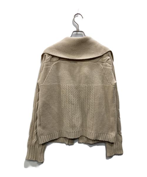 MaxMara（マックスマーラ）MaxMara (マックスマーラ) カシミヤ混ニットカーディガン ベージュ サイズ:Mの古着・服飾アイテム