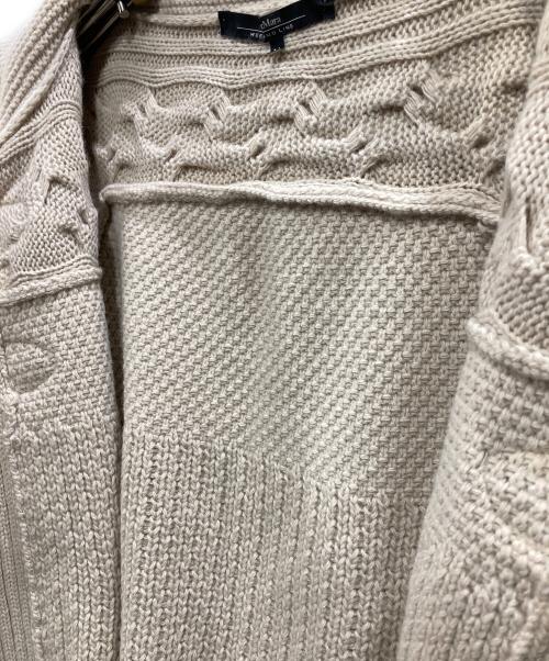 MaxMara（マックスマーラ）MaxMara (マックスマーラ) カシミヤ混ニットカーディガン ベージュ サイズ:Mの古着・服飾アイテム