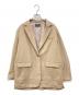 Spick and Span Noble（スピックアンドスパンノーブル）の古着「エステルソフトカルゼロングスリットジャケット」｜ベージュ