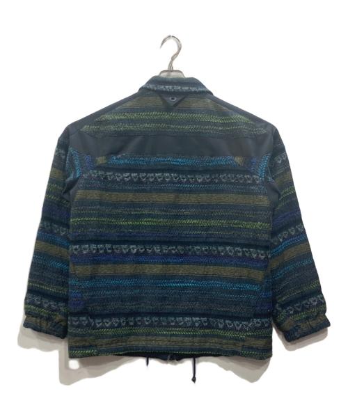 WHITE MOUNTAINEERING（ホワイトマウンテ二アニング）WHITE MOUNTAINEERING (ホワイトマウンテ二アニング) ニット切替 ボーダー フルジップ ジャケット マルチカラー サイズ:2の古着・服飾アイテム