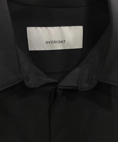 OVERCOAT（オーバーコート）OVERCOAT (オーバーコート) DROPPED SHOULDER TOP WITH SHIRT COLLAR IN WOOL SHIRTING ブラック サイズ:1の古着・服飾アイテム
