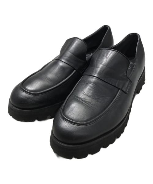 GINZA Kanematsu AQUA BELL（-）GINZA Kanematsu AQUA BELL (-) ローファー ブラック サイズ:24.5㎝の古着・服飾アイテム