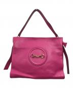 LAURA DI MAGGIOローラディマジオ）の古着「ホースビットレザーバッグ」｜ピンク