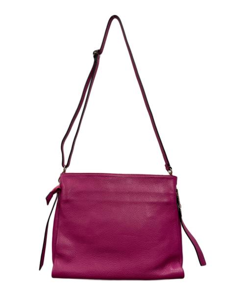 LAURA DI MAGGIO（ローラディマジオ）LAURA DI MAGGIO (ローラディマジオ) ホースビットレザーバッグ ピンクの古着・服飾アイテム