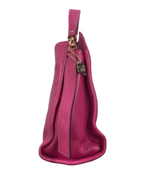 LAURA DI MAGGIO（ローラディマジオ）LAURA DI MAGGIO (ローラディマジオ) ホースビットレザーバッグ ピンクの古着・服飾アイテム