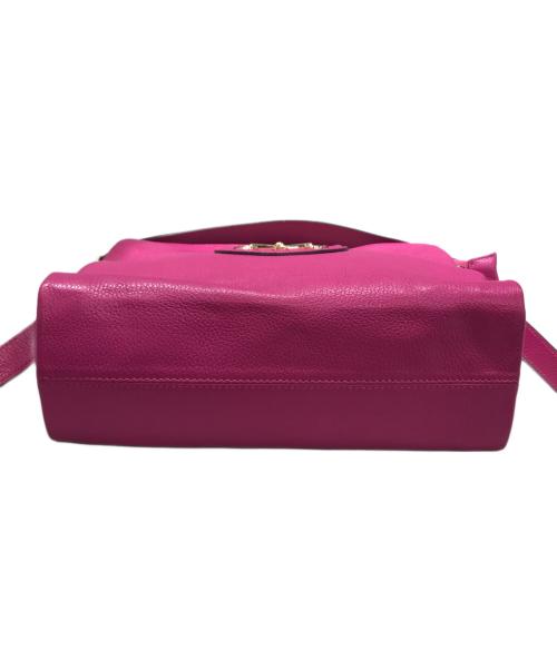 LAURA DI MAGGIO（ローラディマジオ）LAURA DI MAGGIO (ローラディマジオ) ホースビットレザーバッグ ピンクの古着・服飾アイテム