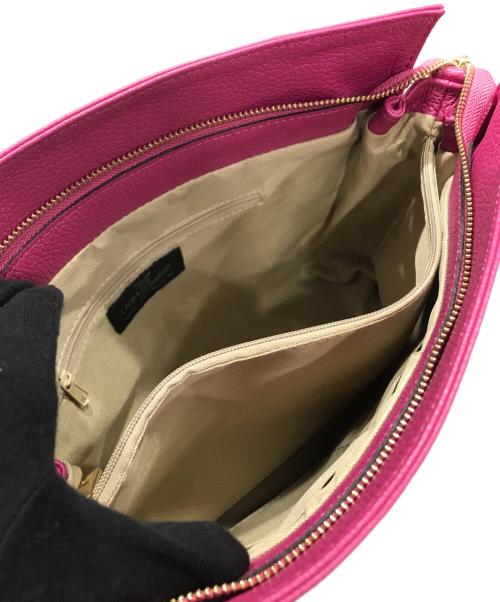 LAURA DI MAGGIO（ローラディマジオ）LAURA DI MAGGIO (ローラディマジオ) ホースビットレザーバッグ ピンクの古着・服飾アイテム