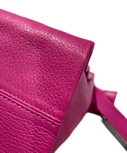 LAURA DI MAGGIO（ローラディマジオ）LAURA DI MAGGIO (ローラディマジオ) ホースビットレザーバッグ ピンクの古着・服飾アイテム