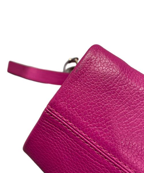 LAURA DI MAGGIO（ローラディマジオ）LAURA DI MAGGIO (ローラディマジオ) ホースビットレザーバッグ ピンクの古着・服飾アイテム