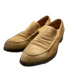 sergio rossi（セルジオロッシ）の古着「スウェードローファー」｜ベージュ