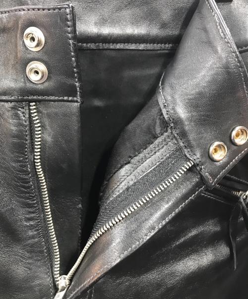 THE REAL McCOY'S（ザ・リアルマッコイズ）THE REAL McCOY'S (ザ・リアルマッコイズ) Buco ホースハイドレザーパンツ ブラック サイズ:W28の古着・服飾アイテム