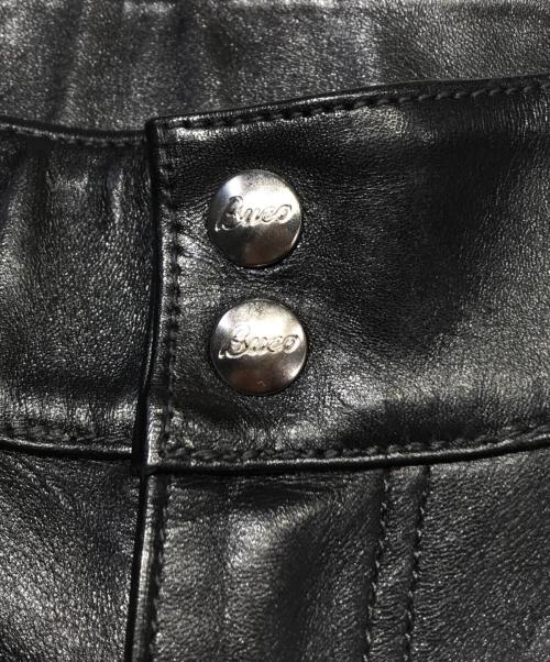 THE REAL McCOY'S（ザ・リアルマッコイズ）THE REAL McCOY'S (ザ・リアルマッコイズ) Buco ホースハイドレザーパンツ ブラック サイズ:W28の古着・服飾アイテム