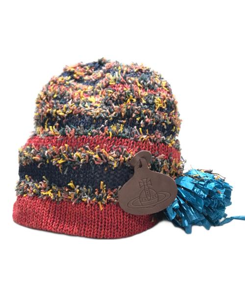 Vivienne Westwood（ヴィヴィアンウエストウッド）Vivienne Westwood (ヴィヴィアンウエストウッド) ニット帽 マルチカラーの古着・服飾アイテム