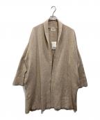 IENAイエナ）の古着「カシミヤ混ニットガウンコート」｜ベージュ