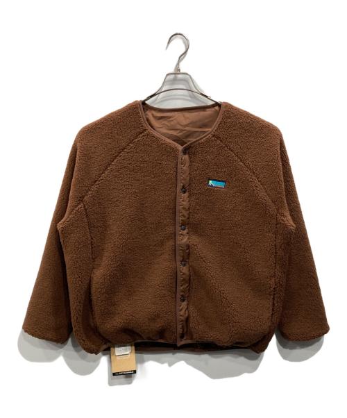 franklin climbing（フランクリンクライミング）Franklin Climbing (フランクリンクライミング) リバーシブルカーディガン ブラウン サイズ:M 未使用品の古着・服飾アイテム